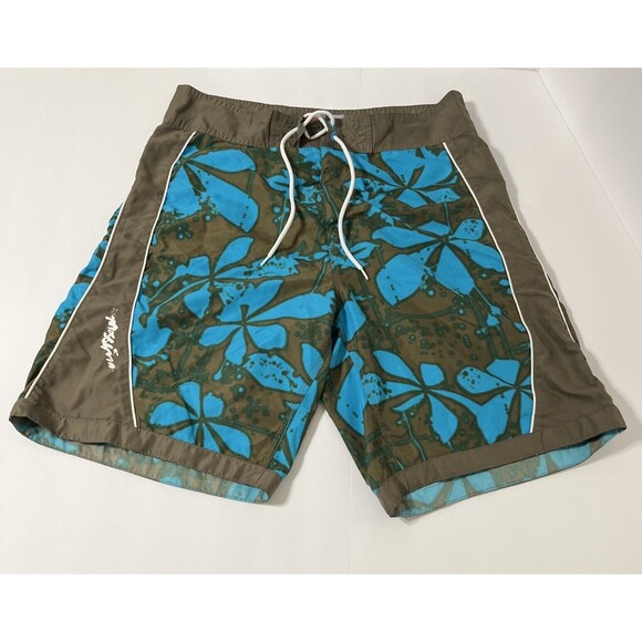 Mossimo Board Shorts Mens 34 Floral Outdoor Swim Lightweight Travel - Picture 1 of 9